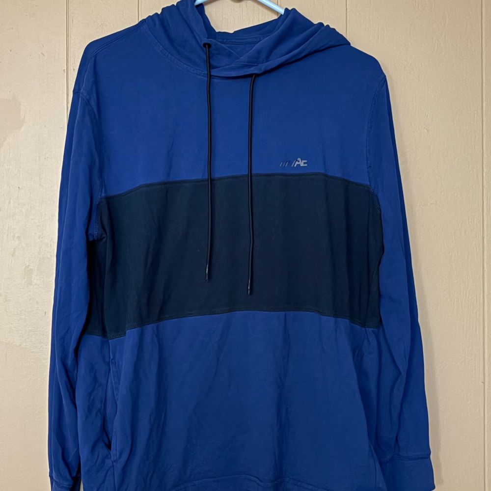 Men's American Eagle Blue and Navy Hoodie